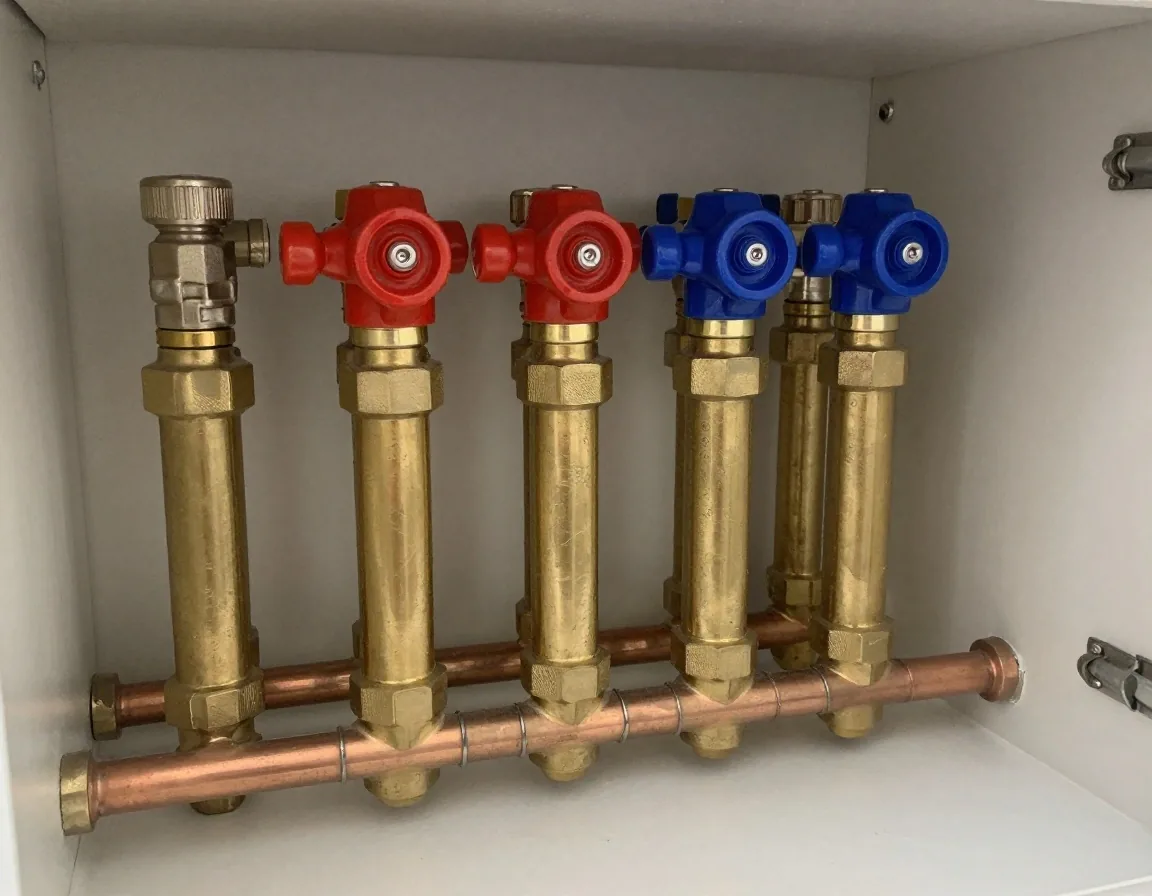 Konut ısıtma ve doğalgaz dağıtım kollektörü